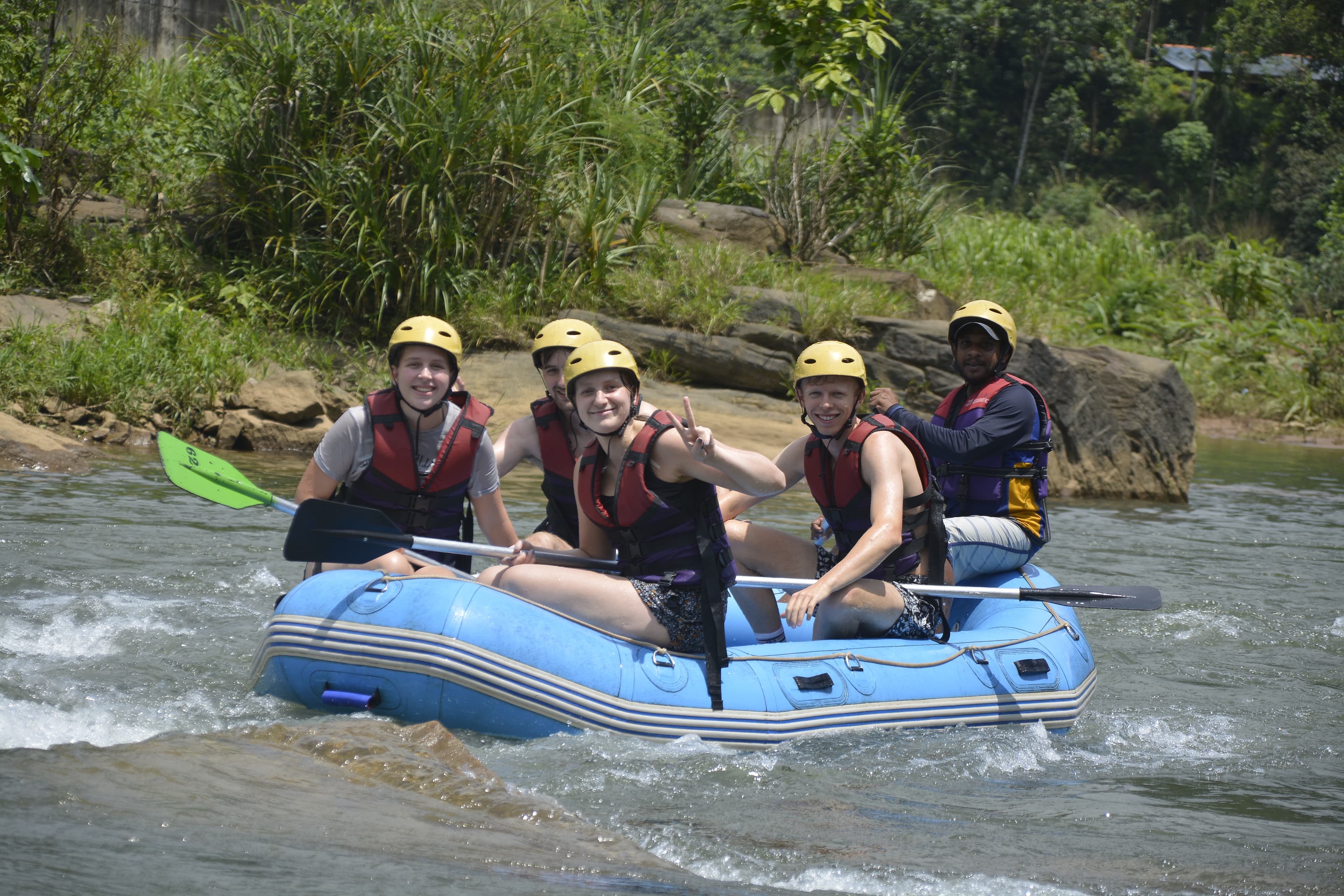 White water rafting in Kitulgala Sri Lanka